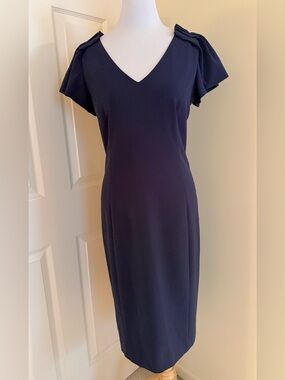 BADGLEY MISCHKA DRESSY DRESS NAVY COLOR SIZE 14 US